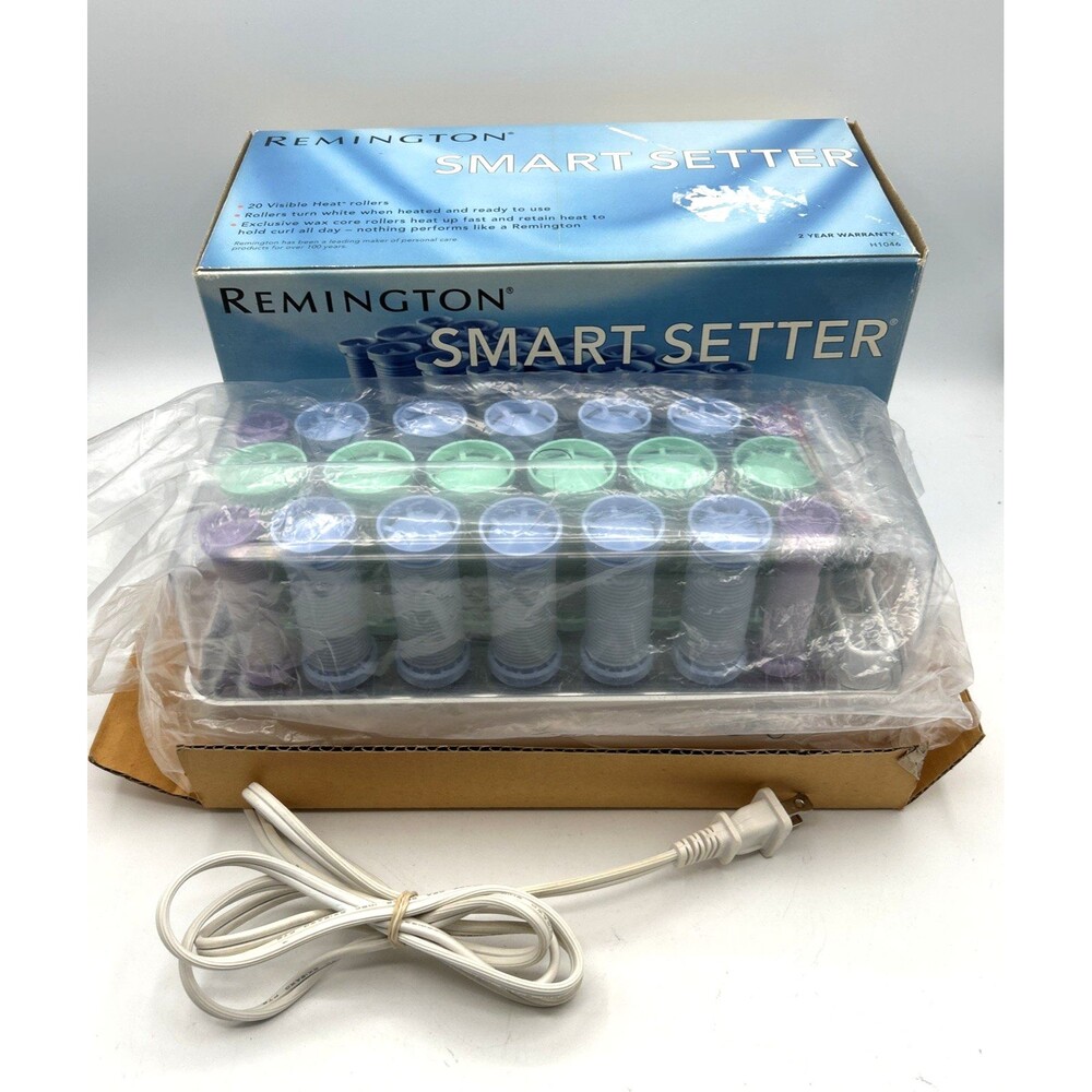 VTG 1998 Remington Smart Setter 20 Visible-Heat Rollers w/Pins Model H-1046 READ